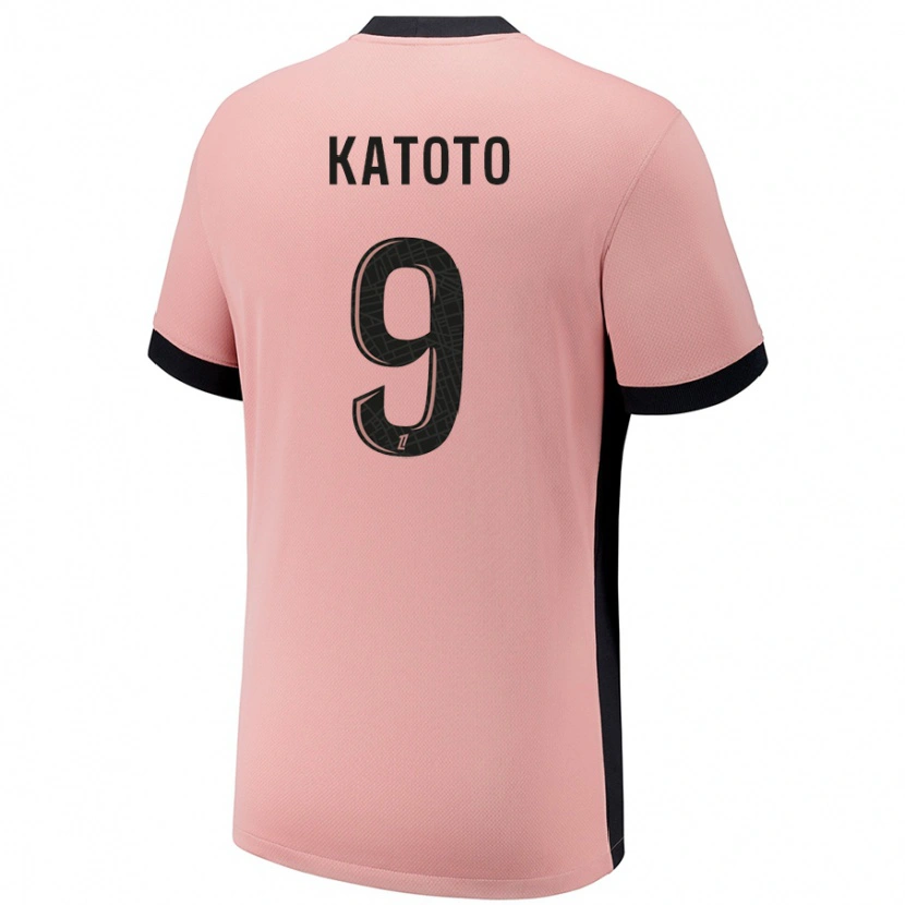 Danxen Kinderen Marie-Antoinette Katoto #9 Roestroze Thuisshirt Derde Tenue 2024/25 T-Shirt