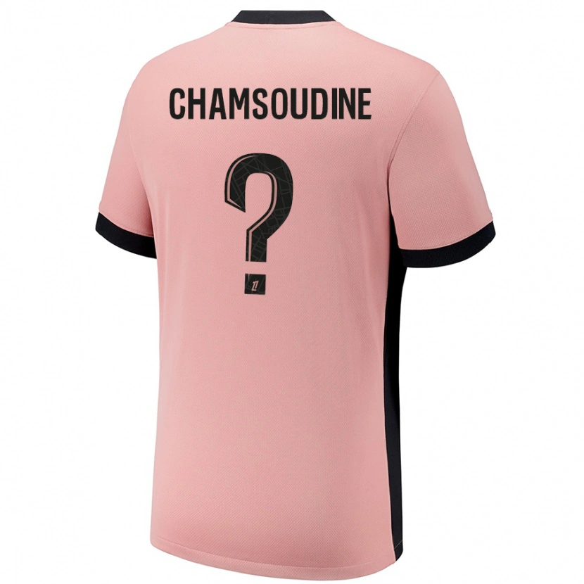 Danxen Kinderen Hanna'a Chamsoudine #0 Roestroze Thuisshirt Derde Tenue 2024/25 T-Shirt