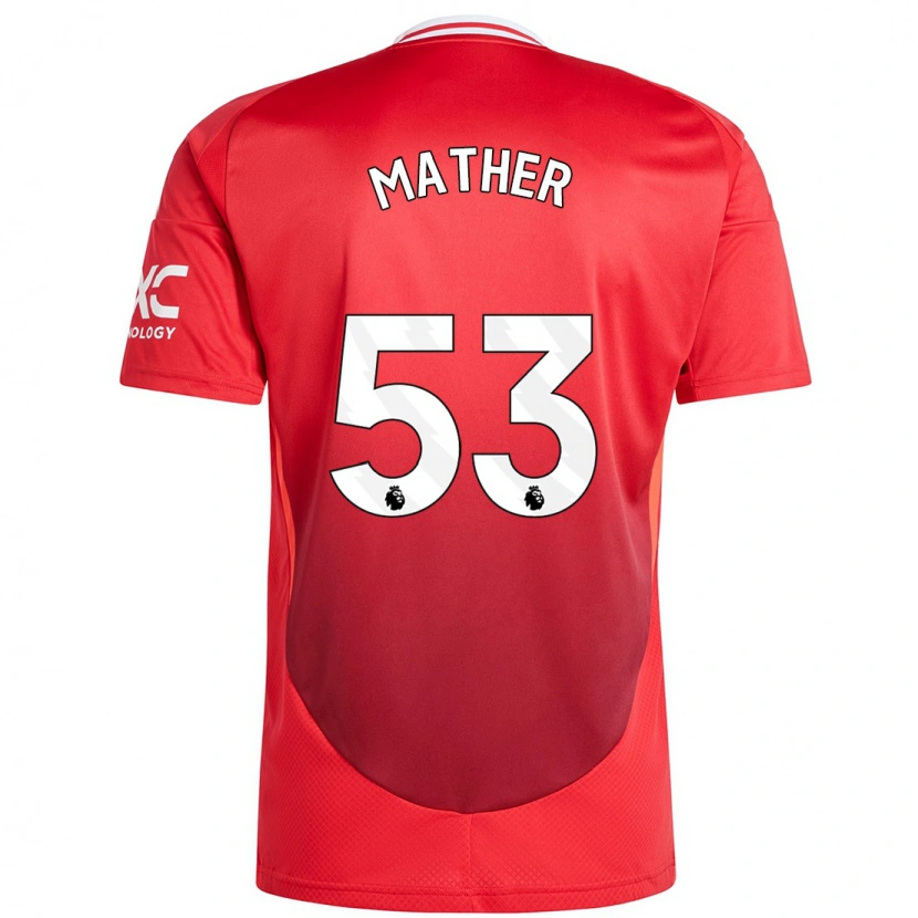 Danxen Heren Sam Mather #53 Felrood Thuisshirt Thuistenue 2024/25 T-Shirt