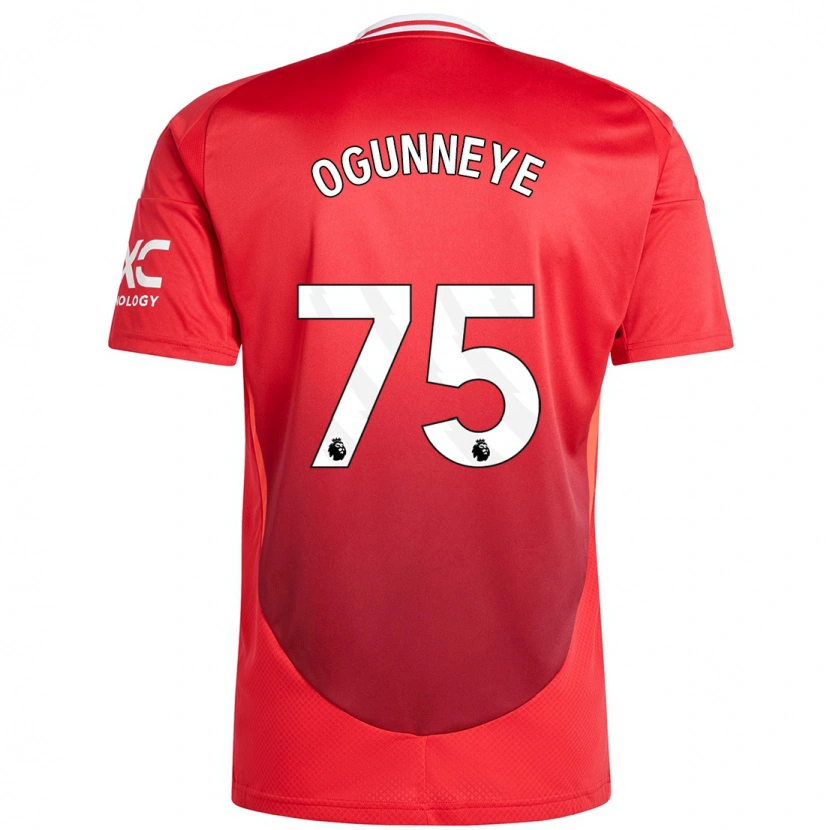 Danxen Heren Habeeb Ogunneye #75 Felrood Thuisshirt Thuistenue 2024/25 T-Shirt