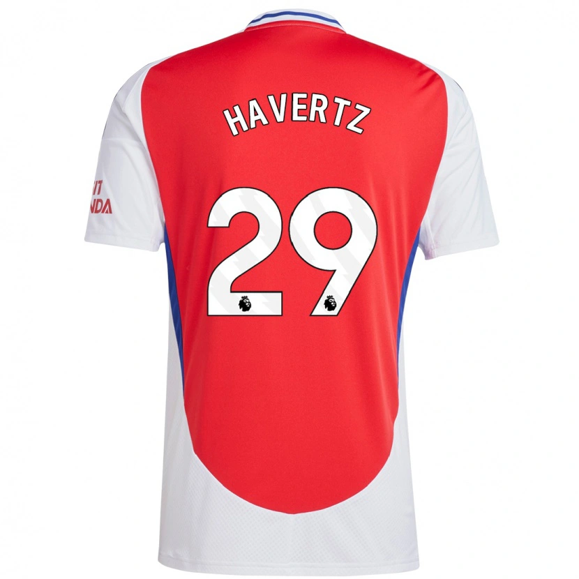 Danxen Heren Kai Havertz #29 Rood Wit Thuisshirt Thuistenue 2024/25 T-Shirt