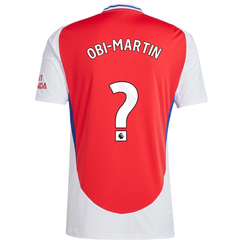 Danxen Heren Chido Obi-Martin #0 Rood Wit Thuisshirt Thuistenue 2024/25 T-Shirt