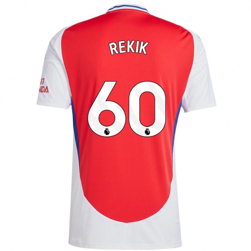 Danxen Heren Omar Rekik #60 Rood Wit Thuisshirt Thuistenue 2024/25 T-Shirt