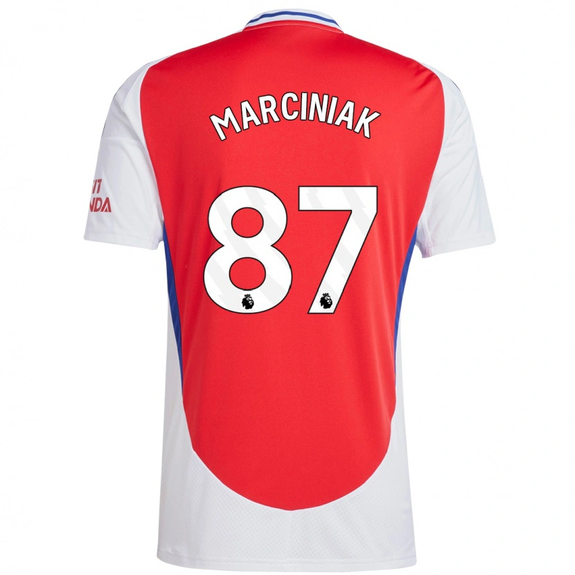 Danxen Heren Alex Marciniak #87 Rood Wit Thuisshirt Thuistenue 2024/25 T-Shirt