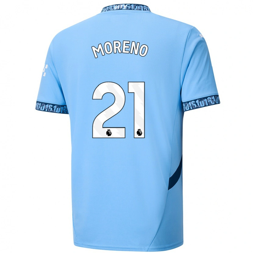 Danxen Heren Marlos Moreno #21 Marineblauw Thuisshirt Thuistenue 2024/25 T-Shirt