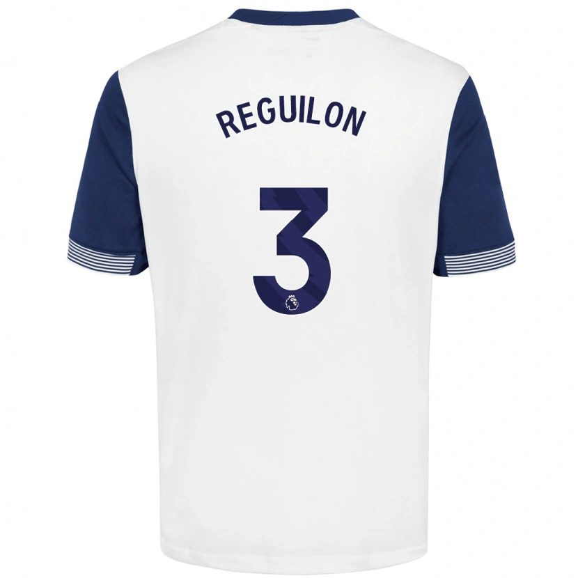 Danxen Heren Sergio Reguilón #3 Wit Blauw Thuisshirt Thuistenue 2024/25 T-Shirt