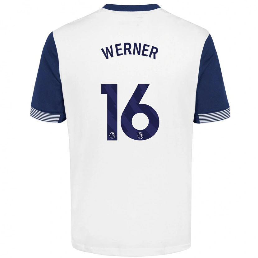 Danxen Heren Timo Werner #16 Wit Blauw Thuisshirt Thuistenue 2024/25 T-Shirt