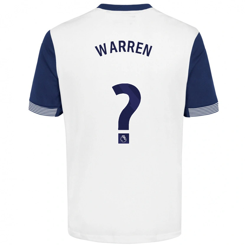 Danxen Heren Charlie Warren #0 Wit Blauw Thuisshirt Thuistenue 2024/25 T-Shirt