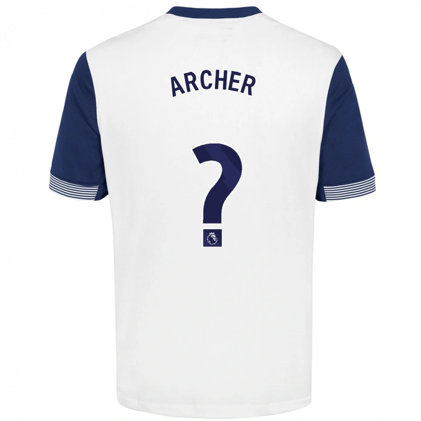 Danxen Heren Samual Archer #0 Wit Blauw Thuisshirt Thuistenue 2024/25 T-Shirt