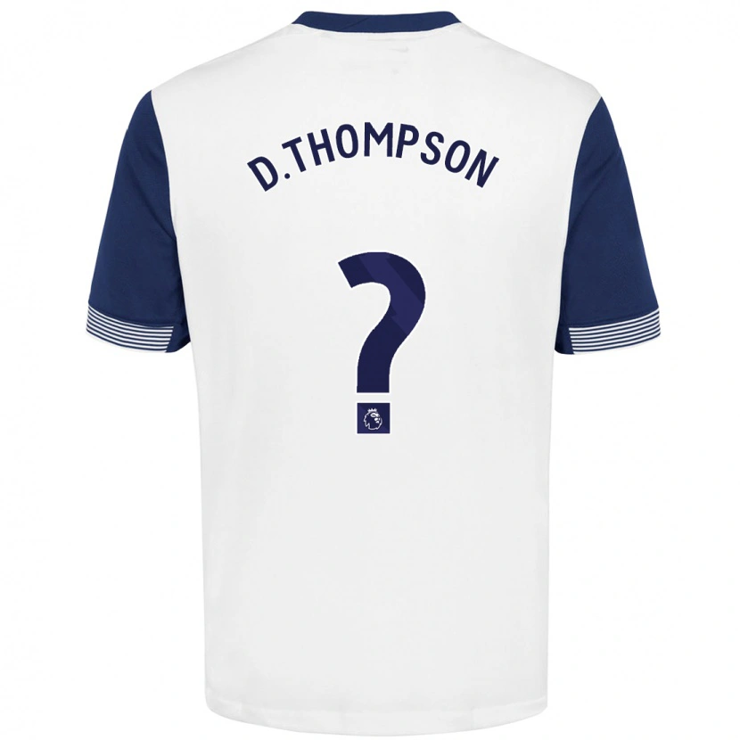 Danxen Heren Dylan Thompson #0 Wit Blauw Thuisshirt Thuistenue 2024/25 T-Shirt