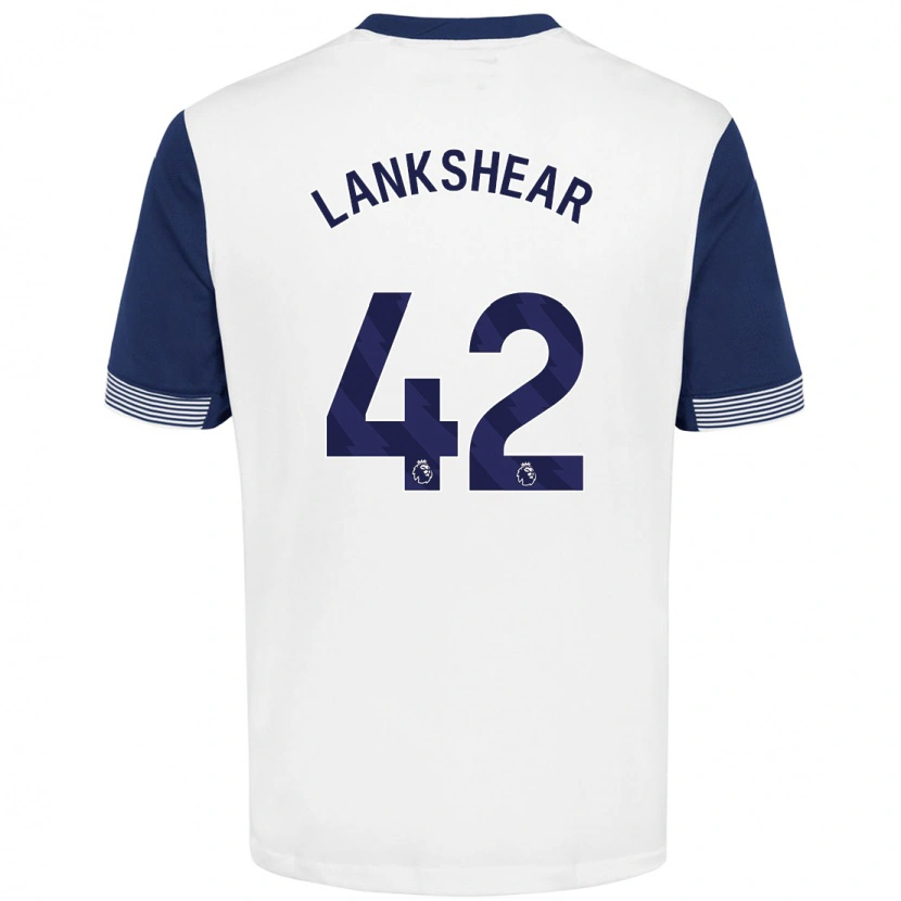 Danxen Heren Will Lankshear #42 Wit Blauw Thuisshirt Thuistenue 2024/25 T-Shirt