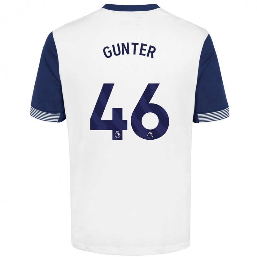 Danxen Heren Luca Gunter #46 Wit Blauw Thuisshirt Thuistenue 2024/25 T-Shirt