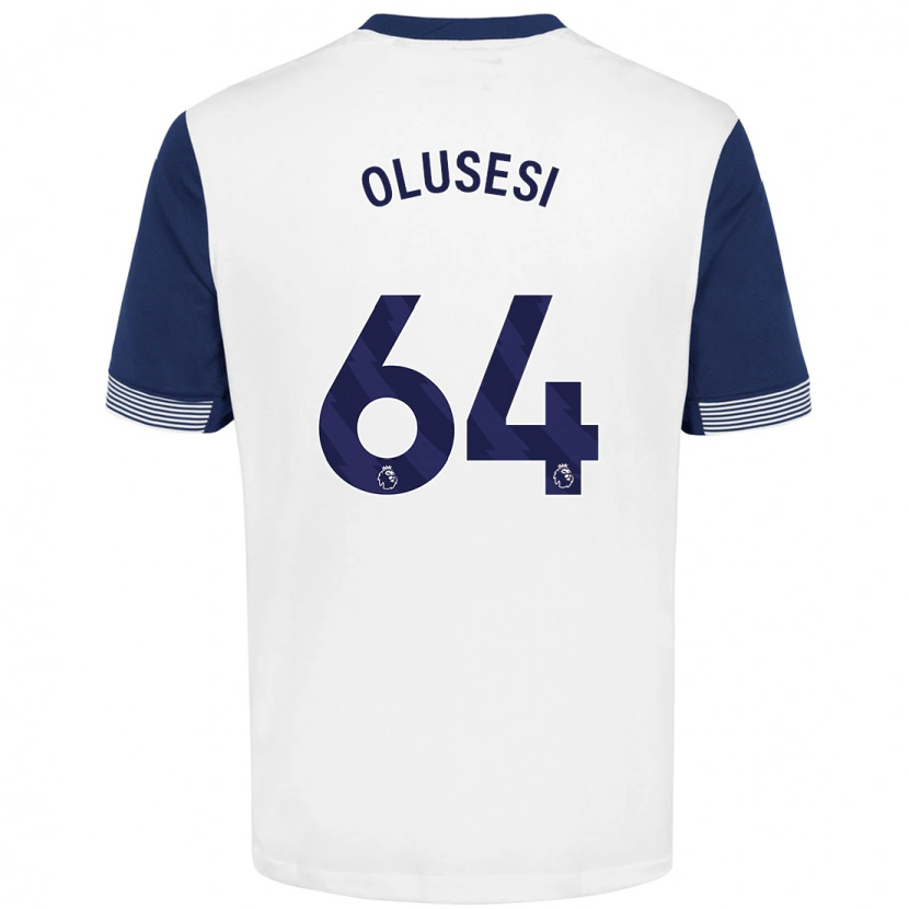 Danxen Heren Callum Olusesi #64 Wit Blauw Thuisshirt Thuistenue 2024/25 T-Shirt