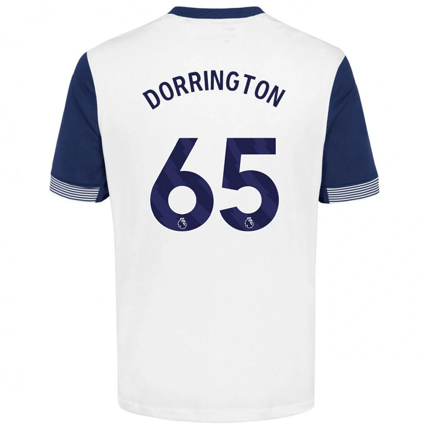 Danxen Heren Alfie Dorrington #65 Wit Blauw Thuisshirt Thuistenue 2024/25 T-Shirt