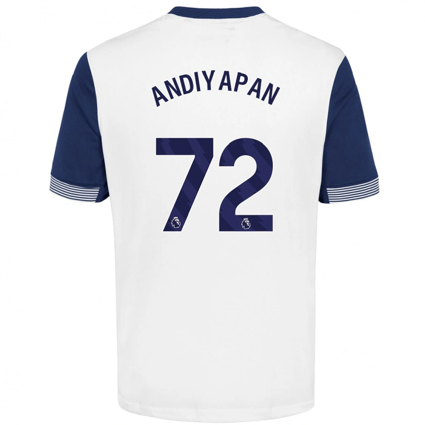 Danxen Heren William Andiyapan #72 Wit Blauw Thuisshirt Thuistenue 2024/25 T-Shirt