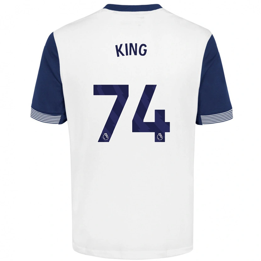 Danxen Heren Maeson King #74 Wit Blauw Thuisshirt Thuistenue 2024/25 T-Shirt