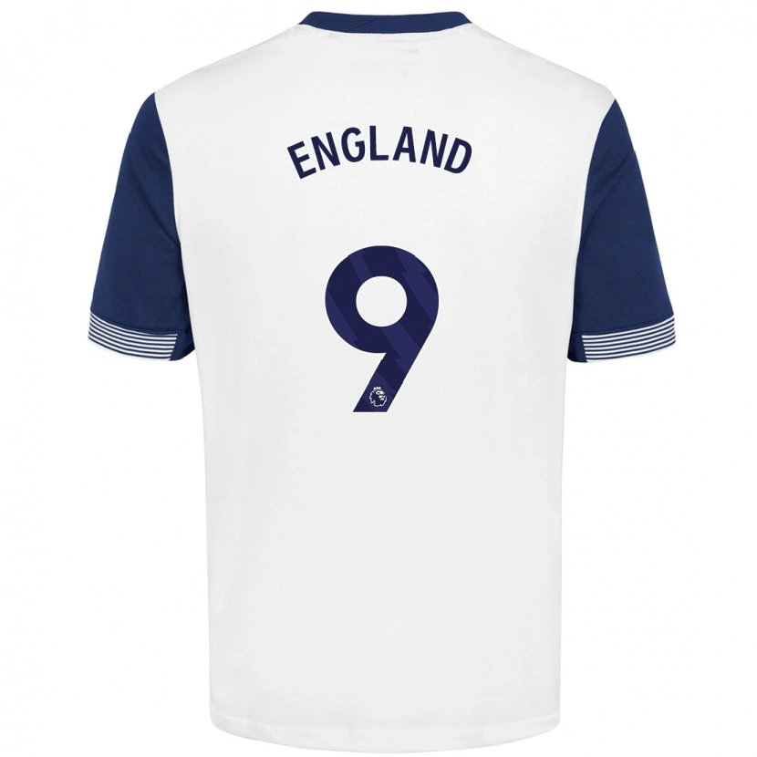 Danxen Heren Bethany England #9 Wit Blauw Thuisshirt Thuistenue 2024/25 T-Shirt