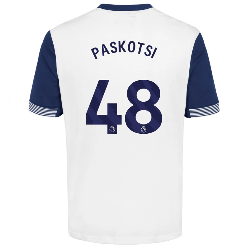 Danxen Heren Maksim Paskotsi #48 Wit Blauw Thuisshirt Thuistenue 2024/25 T-Shirt