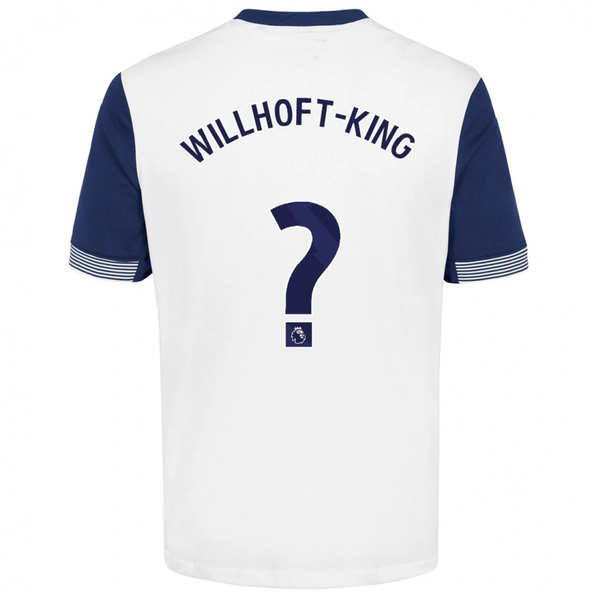 Danxen Heren Han Willhoft-King #0 Wit Blauw Thuisshirt Thuistenue 2024/25 T-Shirt