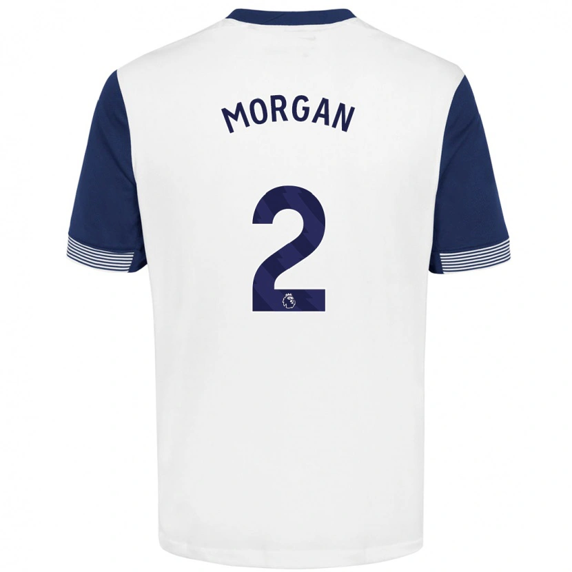 Danxen Heren Esther Morgan #2 Wit Blauw Thuisshirt Thuistenue 2024/25 T-Shirt