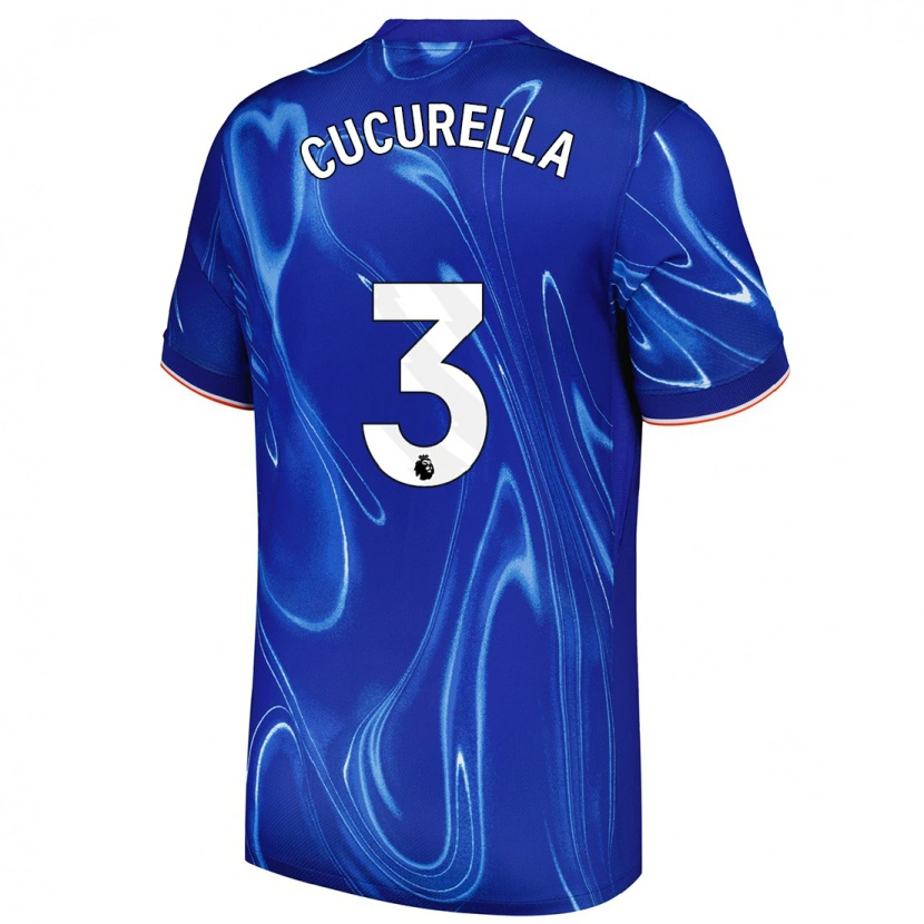 Danxen Heren Marc Cucurella #3 Blauw Wit Thuisshirt Thuistenue 2024/25 T-Shirt