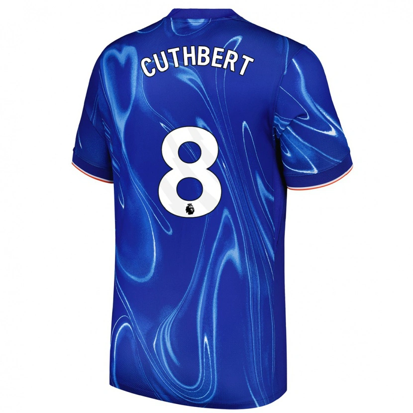 Danxen Heren Erin Cuthbert #8 Blauw Wit Thuisshirt Thuistenue 2024/25 T-Shirt