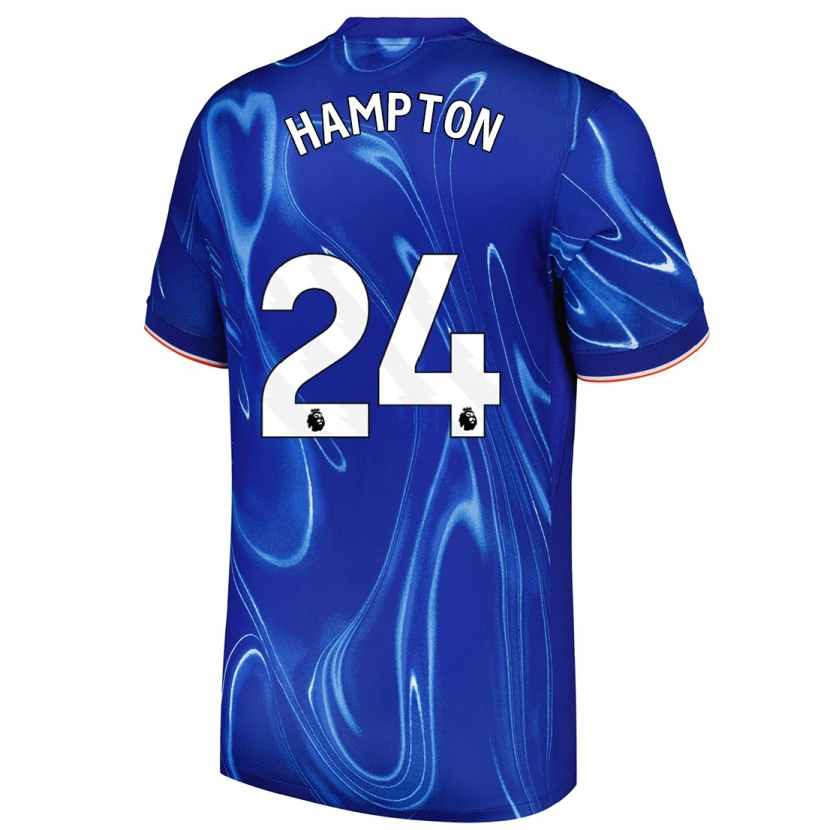 Danxen Heren Hannah Hampton #24 Blauw Wit Thuisshirt Thuistenue 2024/25 T-Shirt