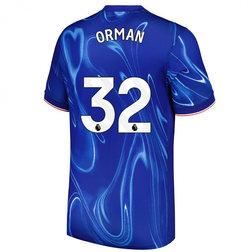 Danxen Heren Emily Orman #32 Blauw Wit Thuisshirt Thuistenue 2024/25 T-Shirt