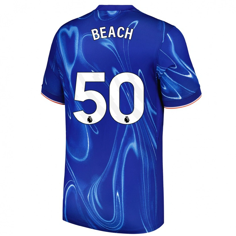 Danxen Heren Eddie Beach #50 Blauw Wit Thuisshirt Thuistenue 2024/25 T-Shirt