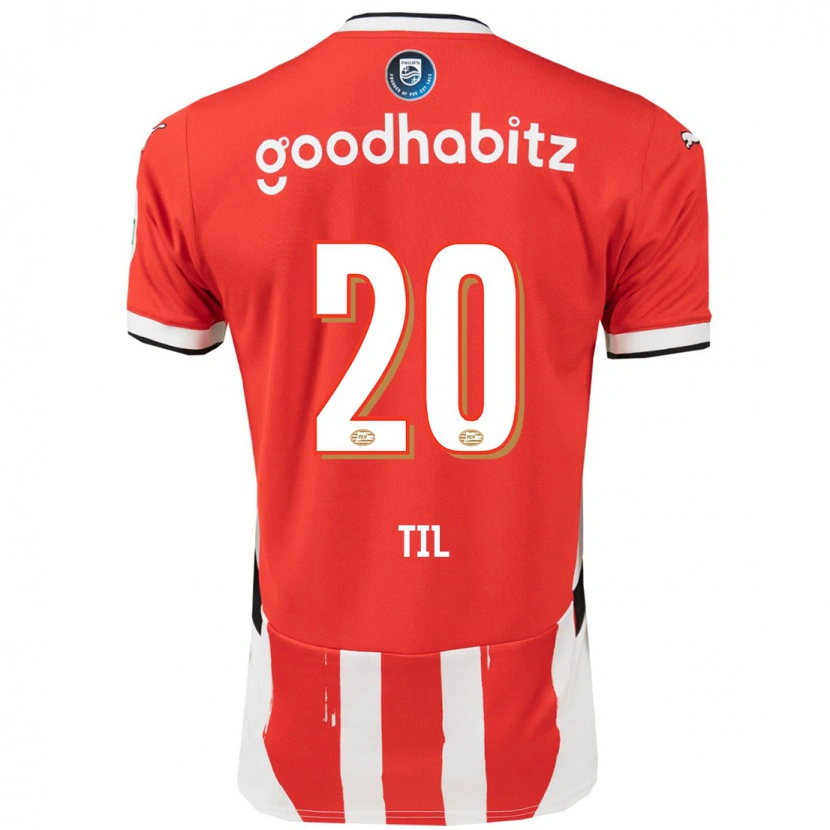 Danxen Heren Guus Til #20 Rood Wit Thuisshirt Thuistenue 2024/25 T-Shirt