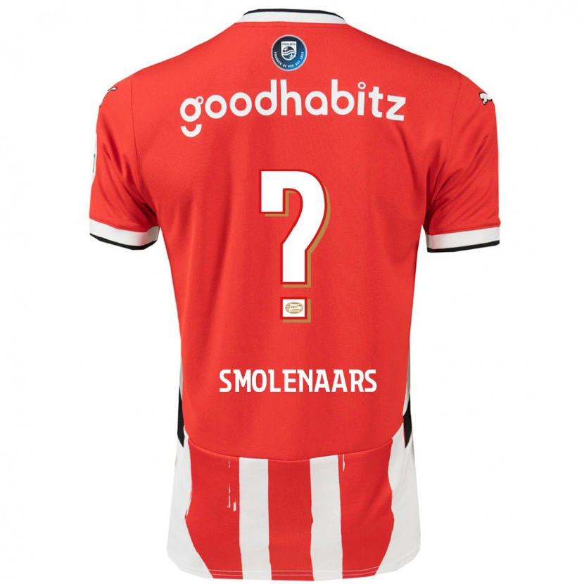 Danxen Heren Tijn Smolenaars #0 Rood Wit Thuisshirt Thuistenue 2024/25 T-Shirt