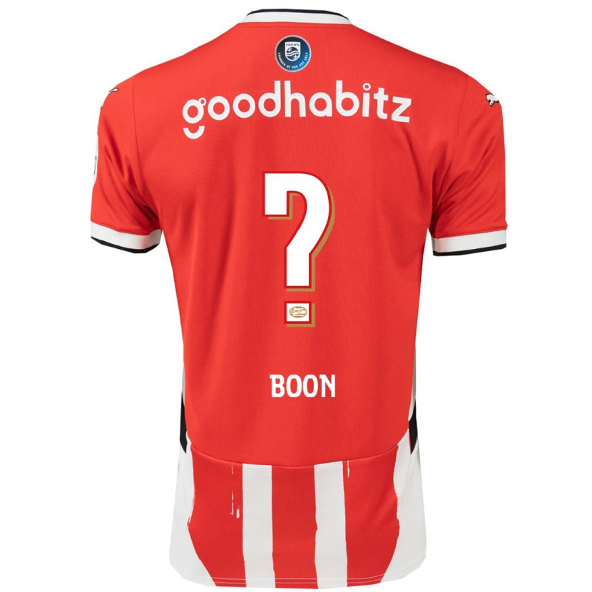 Danxen Heren Rens Boon #0 Rood Wit Thuisshirt Thuistenue 2024/25 T-Shirt