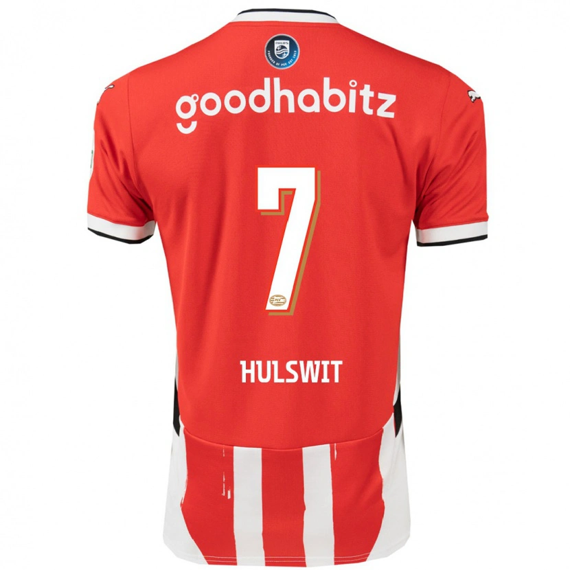 Danxen Heren Zera Hulswit #7 Rood Wit Thuisshirt Thuistenue 2024/25 T-Shirt