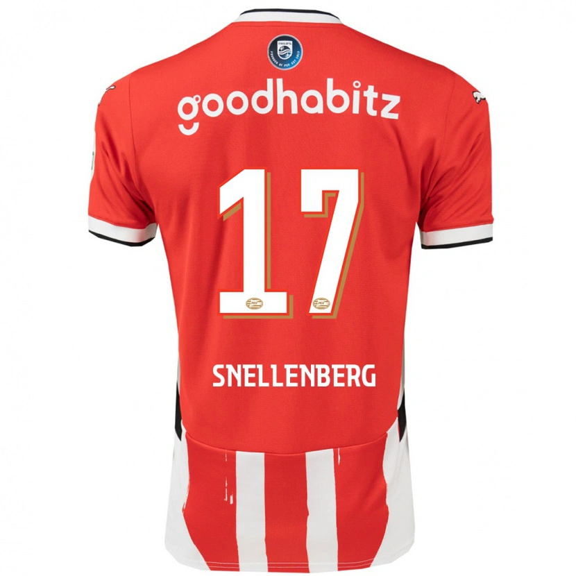 Danxen Heren Maxime Snellenberg #17 Rood Wit Thuisshirt Thuistenue 2024/25 T-Shirt