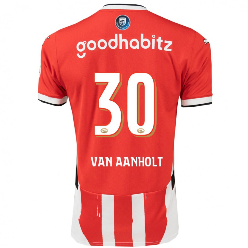 Danxen Heren Patrick Van Aanholt #30 Rood Wit Thuisshirt Thuistenue 2024/25 T-Shirt