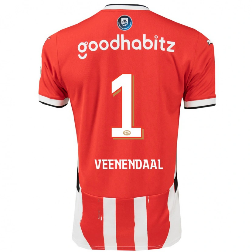 Danxen Heren Sari Van Veenendaal #1 Rood Wit Thuisshirt Thuistenue 2024/25 T-Shirt