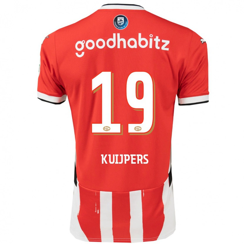 Danxen Heren Jeslynn Kuijpers #19 Rood Wit Thuisshirt Thuistenue 2024/25 T-Shirt