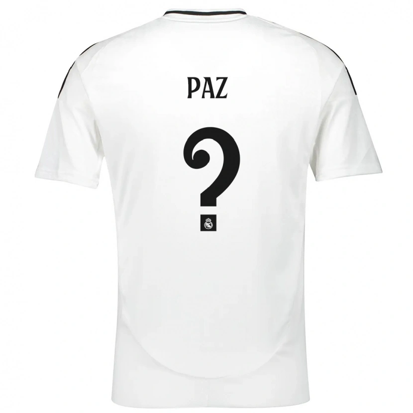 Danxen Heren Nico Paz #0 Wit Thuisshirt Thuistenue 2024/25 T-Shirt