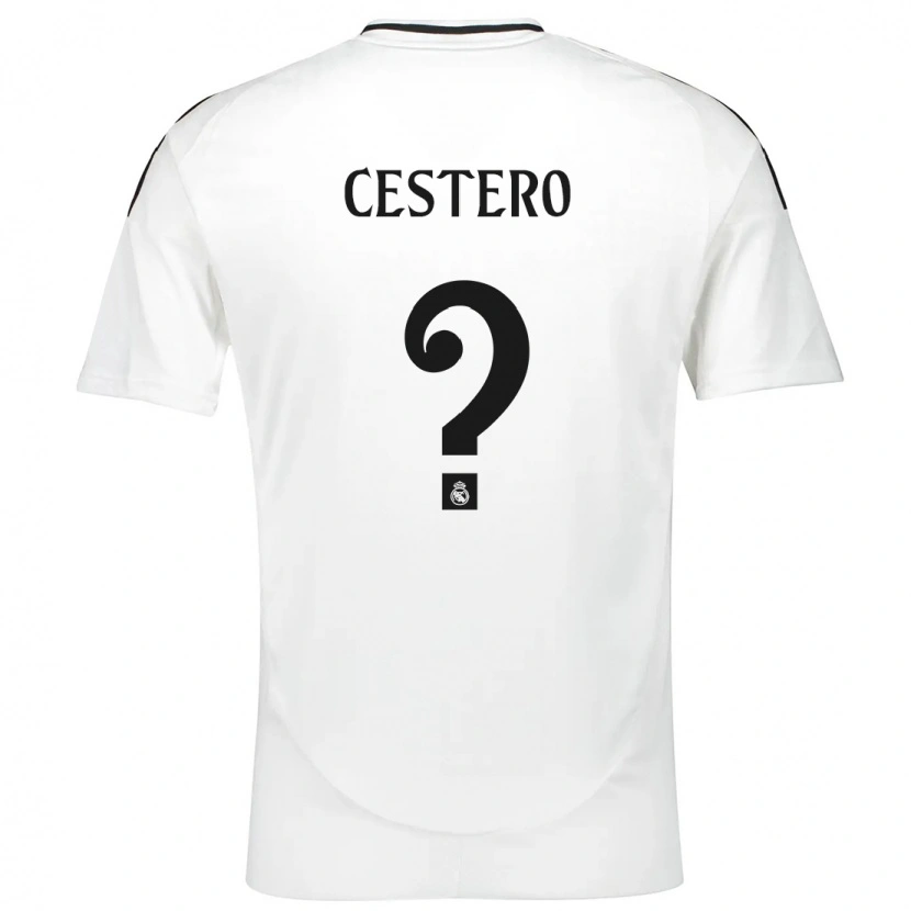 Danxen Heren Jorge Cestero #0 Wit Thuisshirt Thuistenue 2024/25 T-Shirt