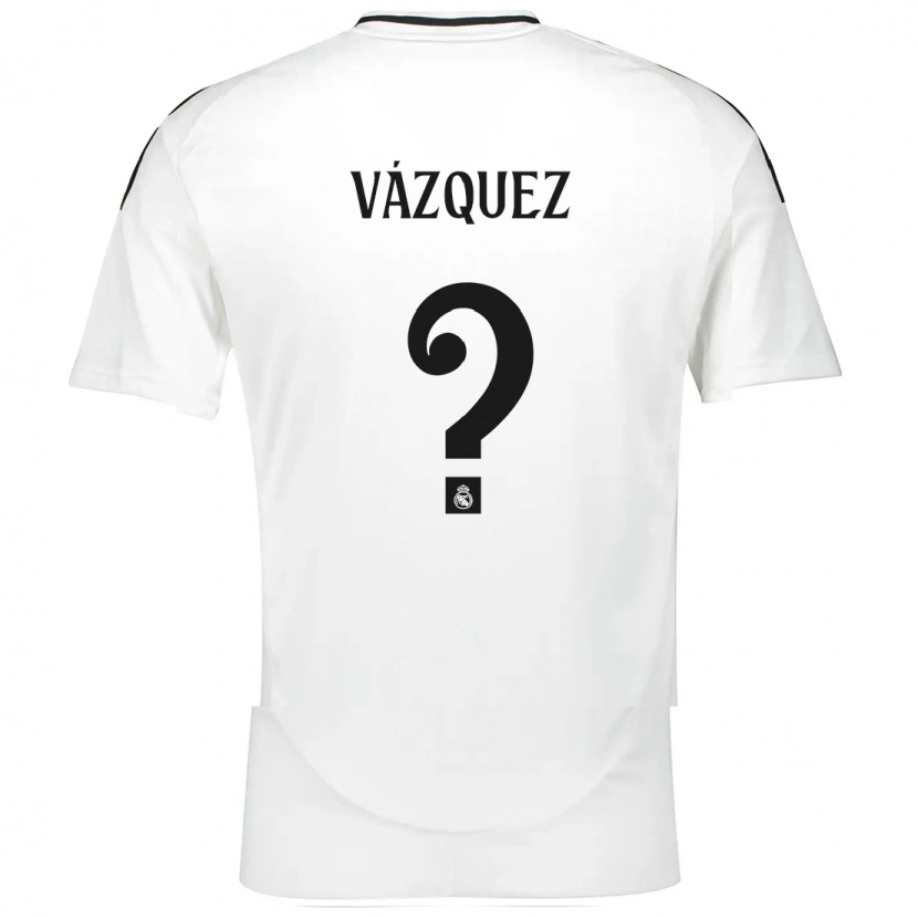 Danxen Heren Erik Vázquez #0 Wit Thuisshirt Thuistenue 2024/25 T-Shirt