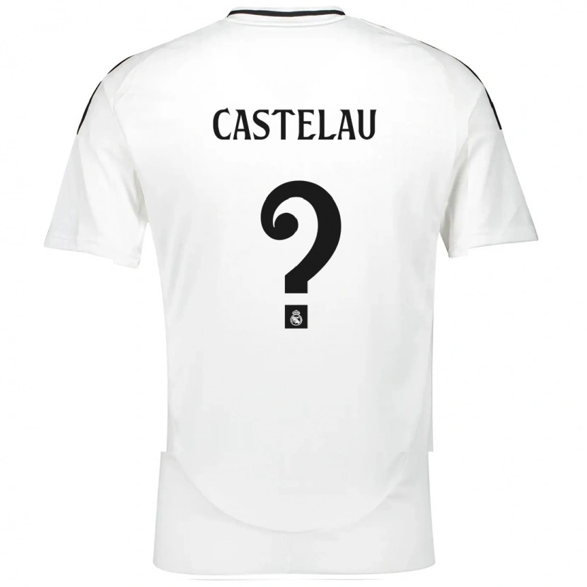 Danxen Heren Alber Castelau #0 Wit Thuisshirt Thuistenue 2024/25 T-Shirt