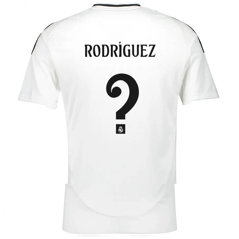 Danxen Heren Álvaro Rodríguez #0 Wit Thuisshirt Thuistenue 2024/25 T-Shirt