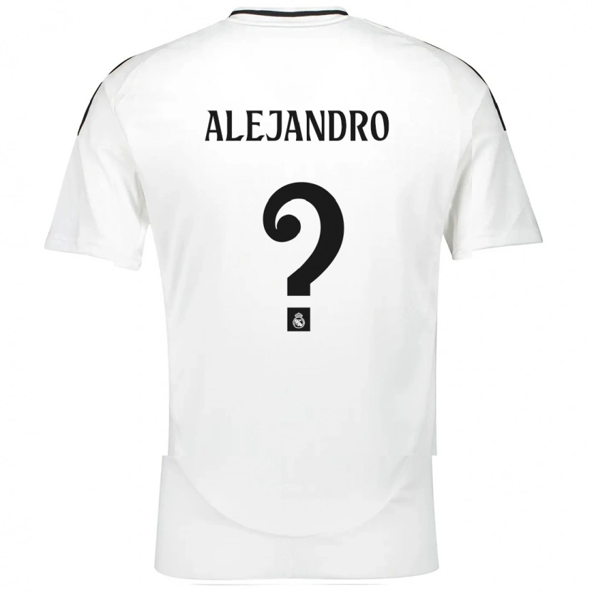 Danxen Heren Alejandro Hernández #0 Wit Thuisshirt Thuistenue 2024/25 T-Shirt