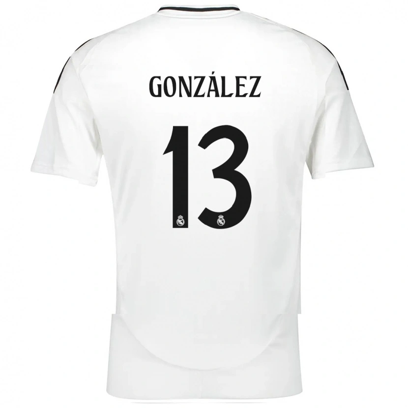 Danxen Heren Fran González #13 Wit Thuisshirt Thuistenue 2024/25 T-Shirt