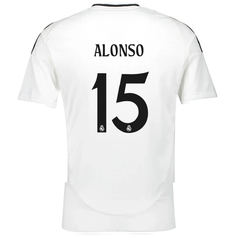 Danxen Heren Borja Alonso #15 Wit Thuisshirt Thuistenue 2024/25 T-Shirt