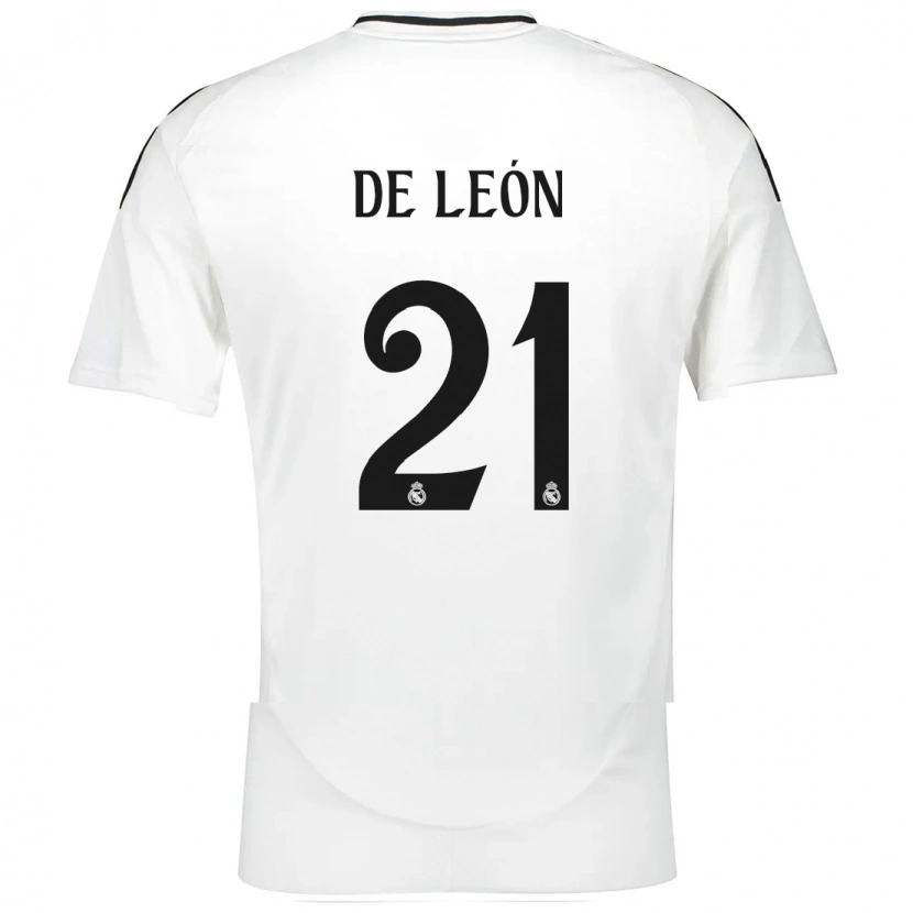 Danxen Heren Jeremy De León #21 Wit Thuisshirt Thuistenue 2024/25 T-Shirt