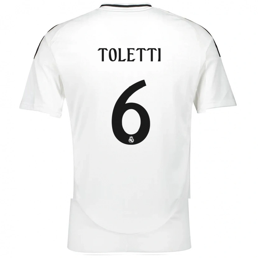 Danxen Heren Sandie Toletti #6 Wit Thuisshirt Thuistenue 2024/25 T-Shirt