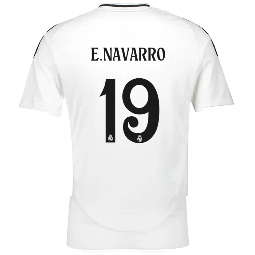 Danxen Heren Eva Navarro #19 Wit Thuisshirt Thuistenue 2024/25 T-Shirt