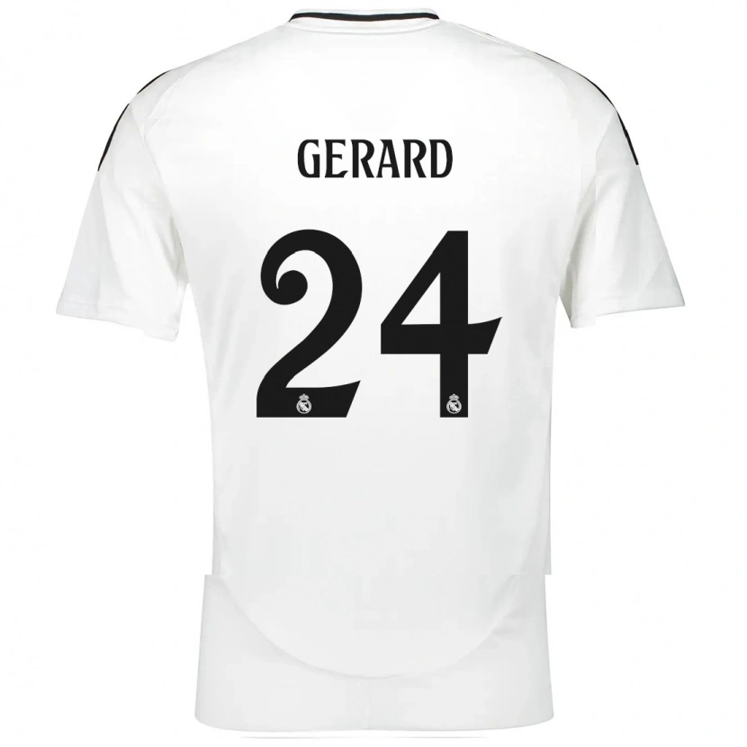 Danxen Heren Meline Gerard #24 Wit Thuisshirt Thuistenue 2024/25 T-Shirt