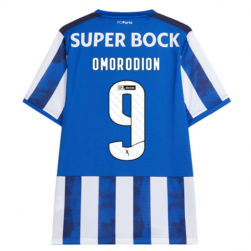 Danxen Heren Samu Omorodion #9 Blauw Wit Thuisshirt Thuistenue 2024/25 T-Shirt